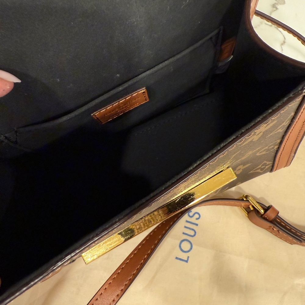 Louis Vuitton Brown and Tan Monogram Mini Bag - Picture 6 of 7